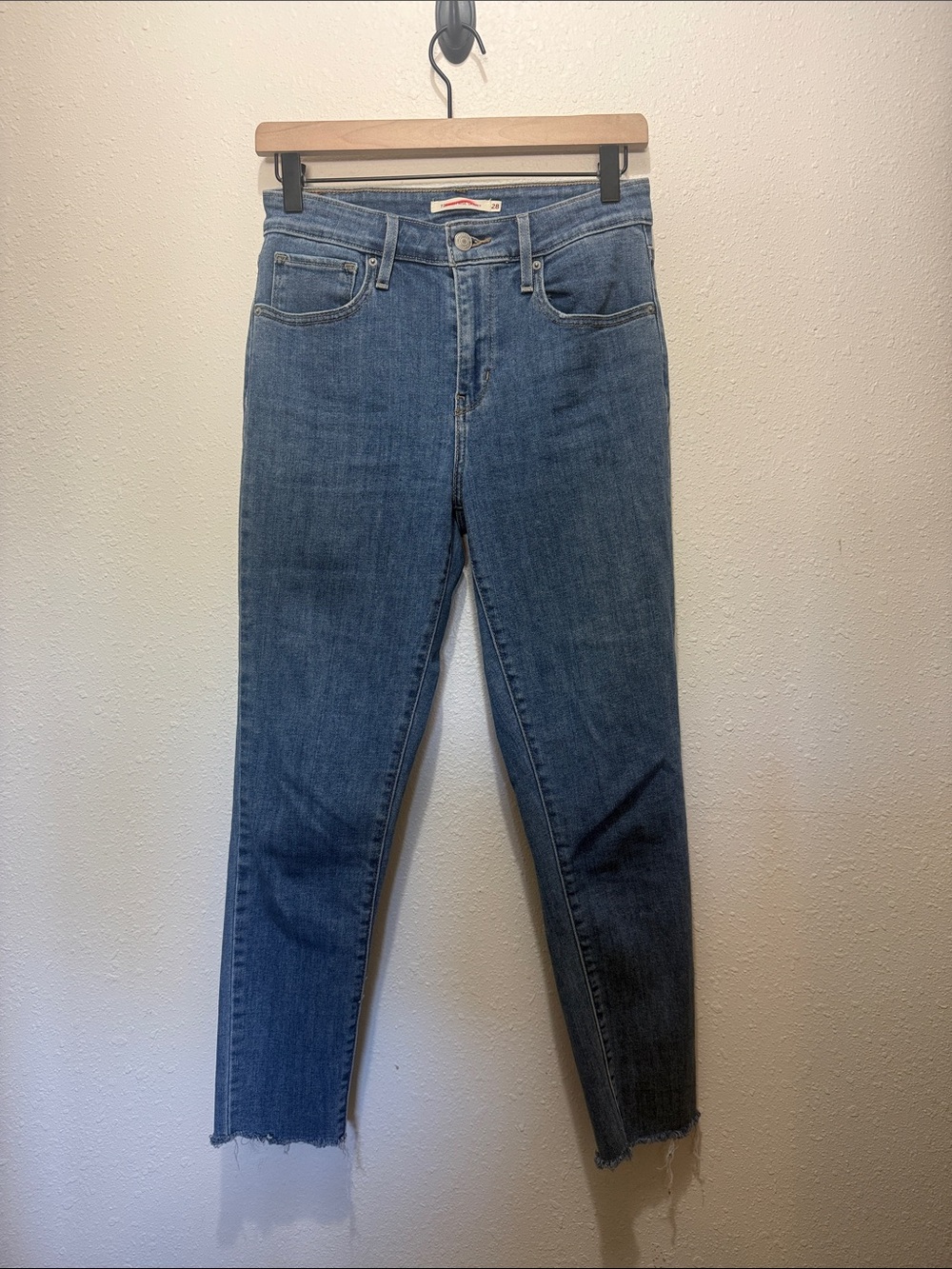 Women’s Midwash Blue High-Rise Skinny Jeans, Size 28
